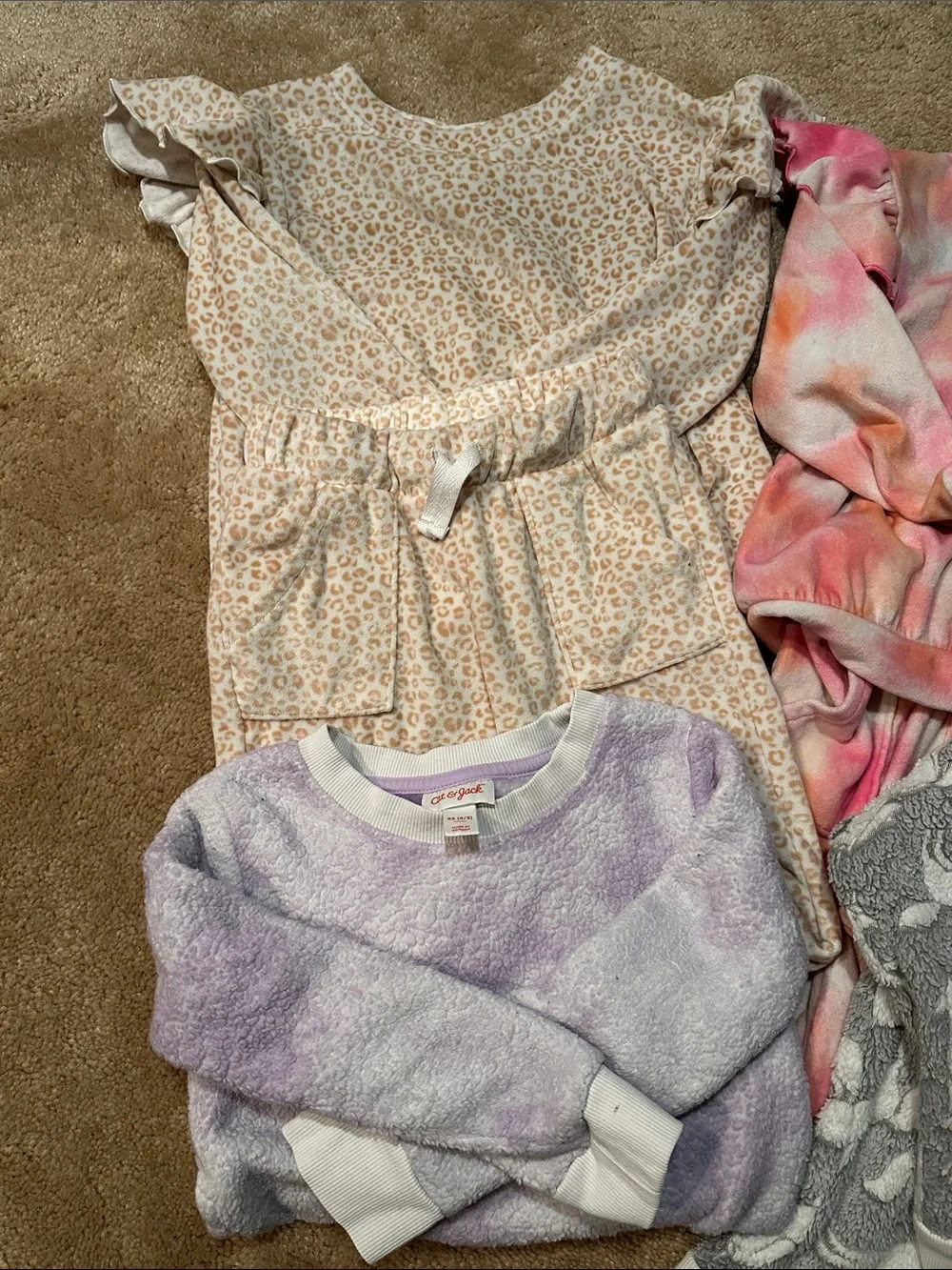 Cat & Jack Girls' Cozy Multicolor SOFT Sets & sweatshirts